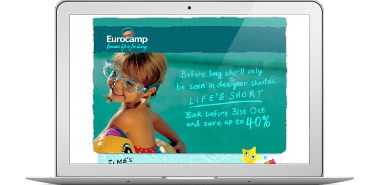 Eurocamp life's short email campaign