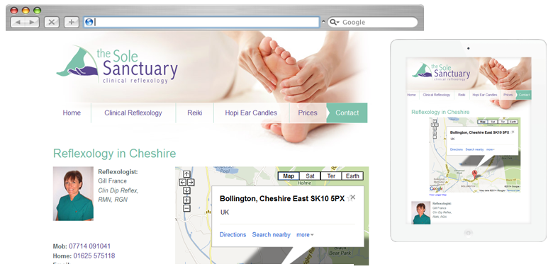 Reflexology website design